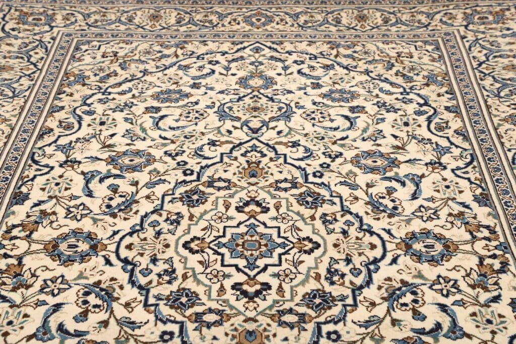kashan-teppich-198-x-305-cm-handgeknupft-schurwolle-perserteppich-7 Hand-Knotted Wool Kashan Persian Rug, 198 × 305 cm – view 8