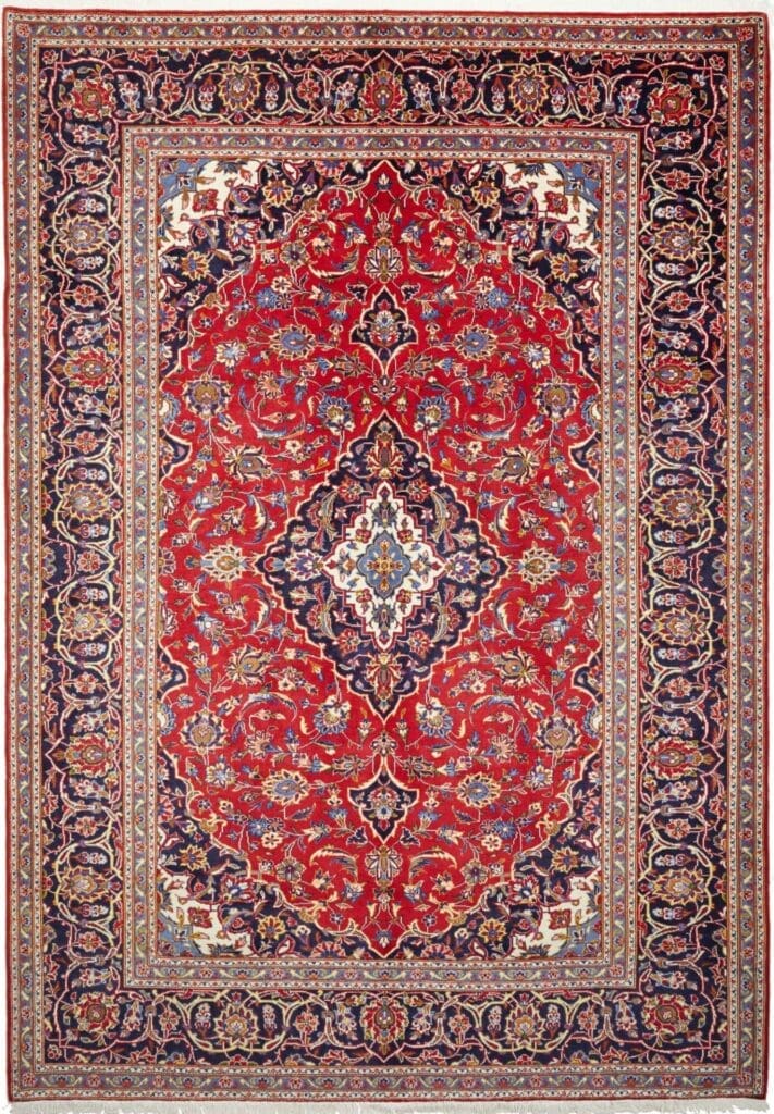 kashan-teppich-206-x-293-cm-handgeknupft-perserteppich Kashan Persian Rug — hand-knotted, 206 × 293 cm, Wool
