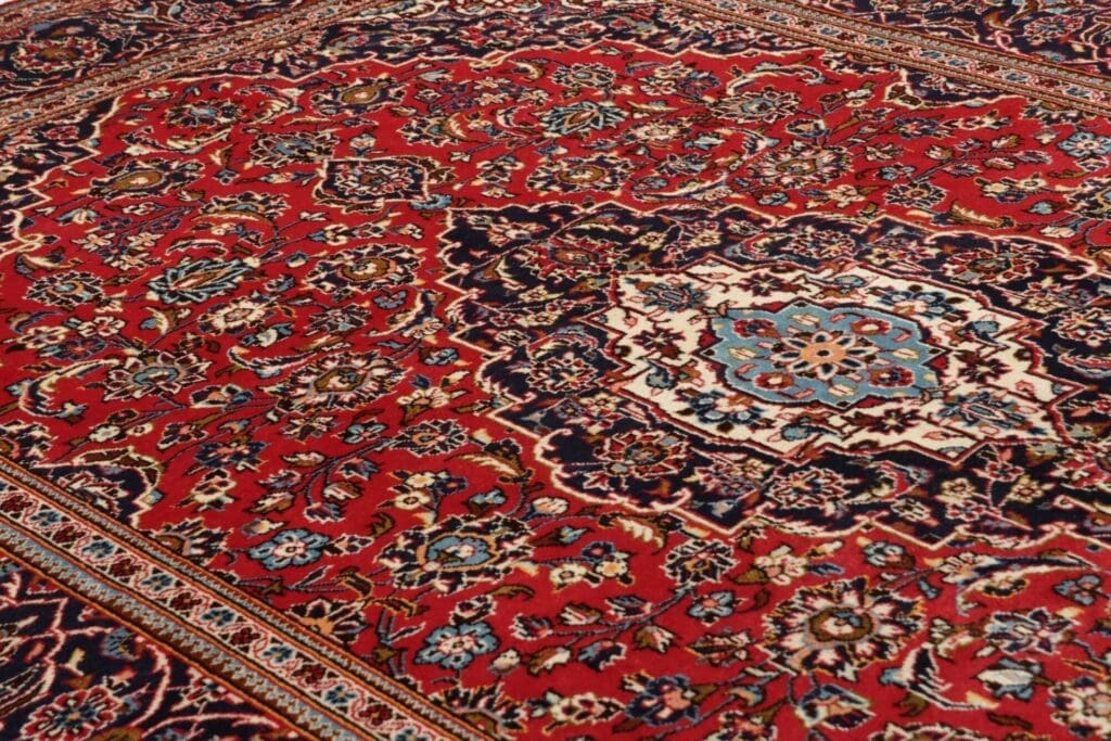 kashan-teppich-200-x-308cm-echte-schurwolle-handgeknupft-perserteppich-7 Kashan Persian Rug 200 × 308 cm, Wool, hand-knotted – view 8