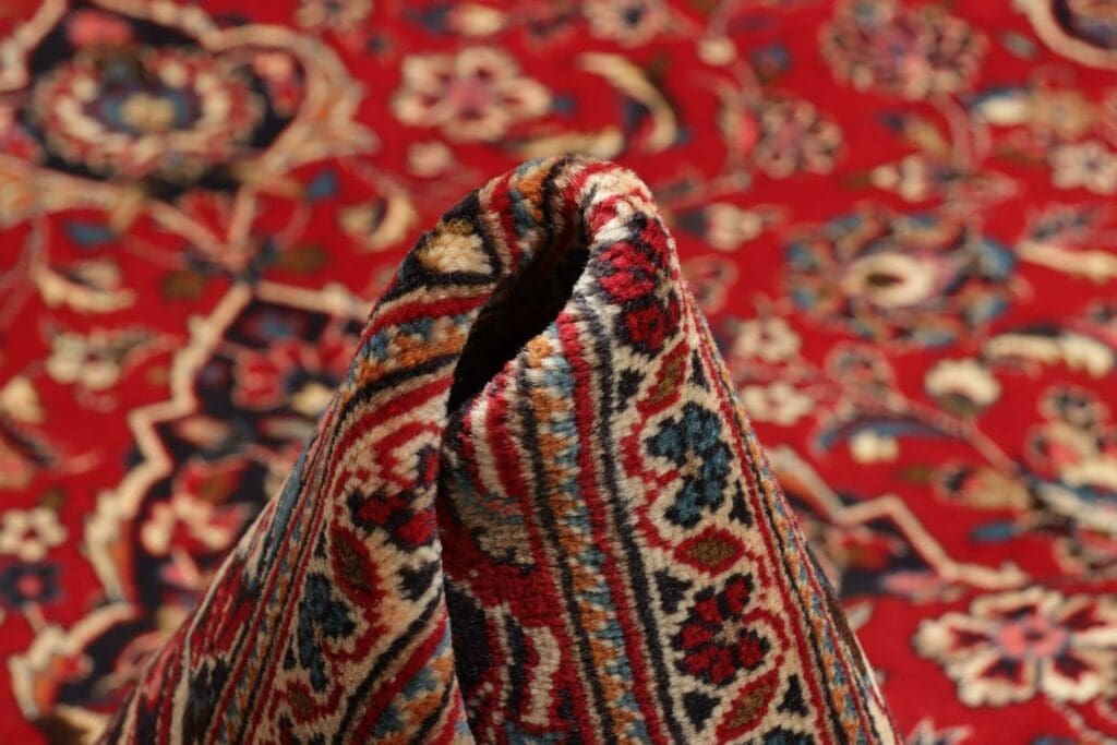 kashan-teppich-200-x-308cm-echte-schurwolle-handgeknupft-perserteppich-9 Kashan Persian Rug 200 × 308 cm, Wool, hand-knotted – view 10