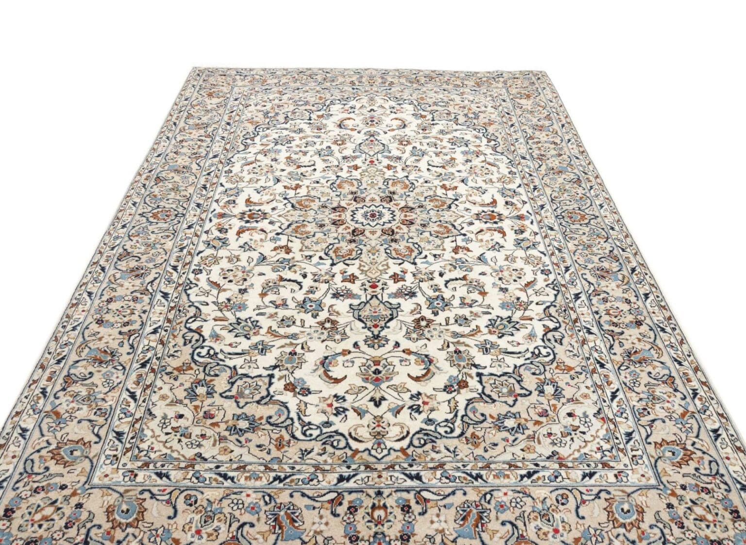 kashan-teppich-200-x-300cm-handgeknupft-aus-schurwolle-perserteppich-13 Kashan Persian Rug — hand-knotted, 200 × 300 cm, Wool – view 4