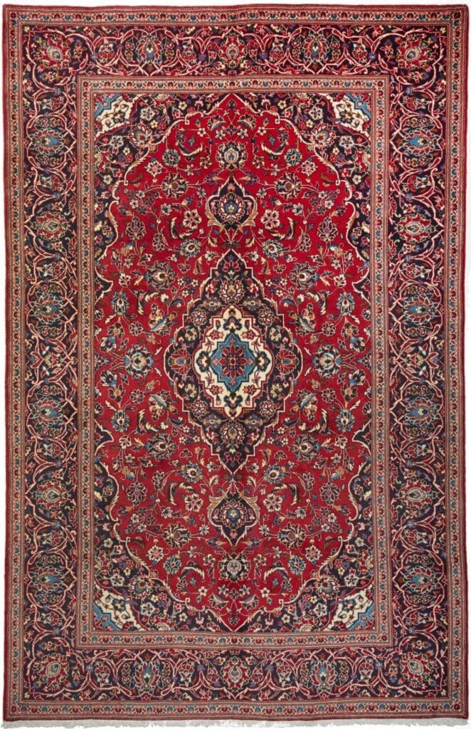Kashan Persian Rug 199 × 303 cm, Wool, hand-knotted