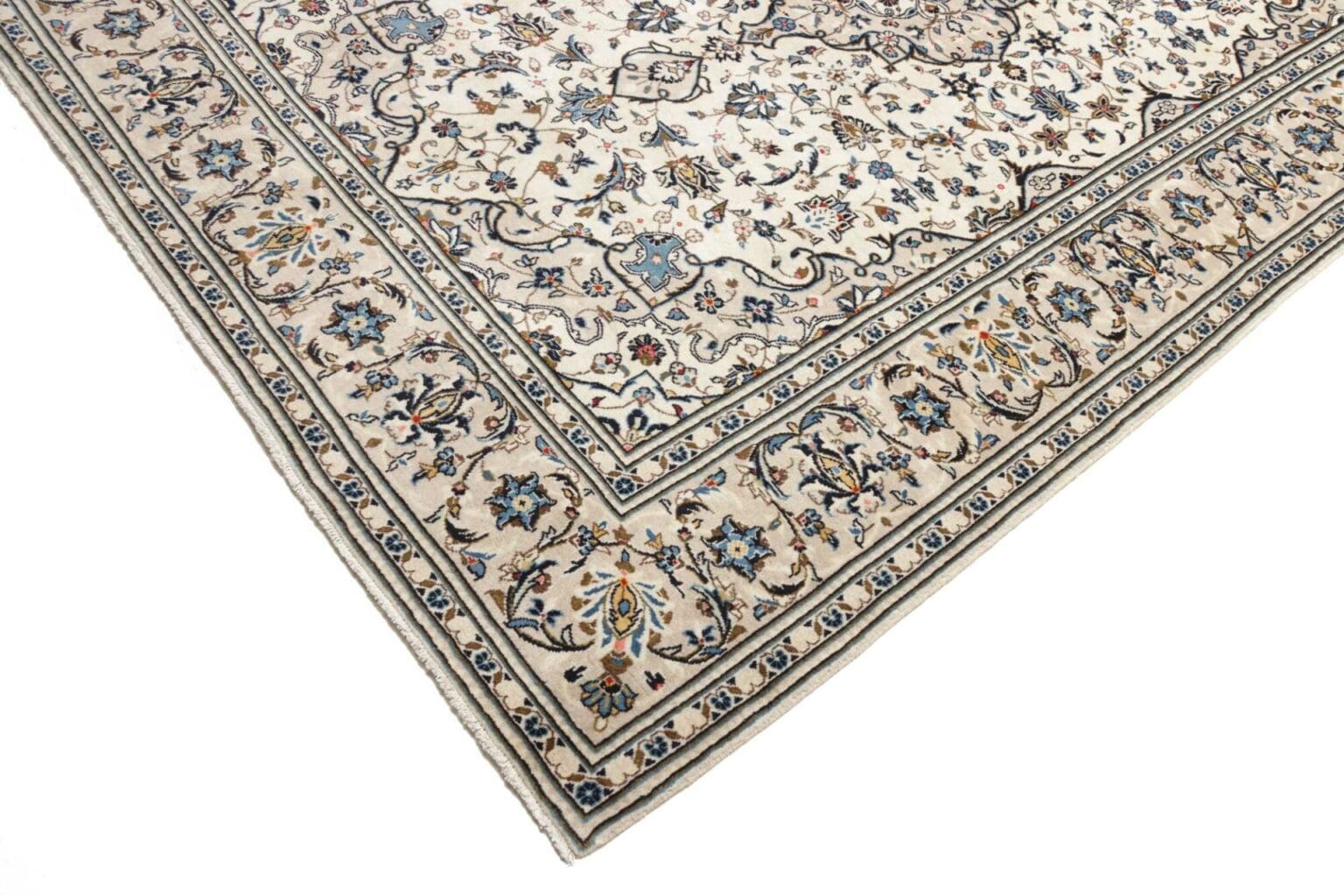 kashan-teppich-200-x-302cm-handgeknupft-schurwolle-perserteppich-6 Kashan Persian Rug — hand-knotted, 200 × 302 cm, Wool – view 7