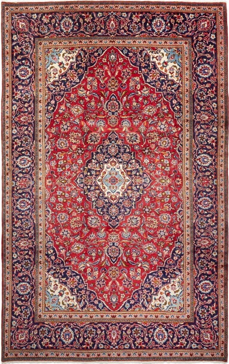 Kashan Persian Rug — hand-knotted, Wool