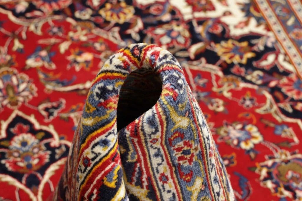 kashan-teppich-206-x-293-cm-handgeknupft-perserteppich-9 Kashan Persian Rug — hand-knotted, 206 × 293 cm, Wool – view 10