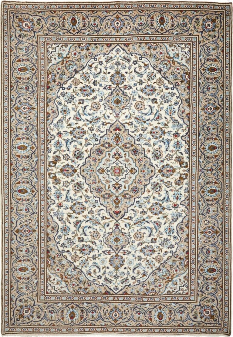 Kashan Persian Rug 205 × 295 cm, Wool, hand-knotted