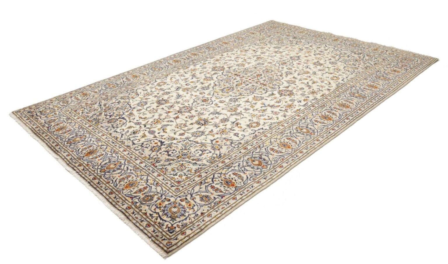 kashan-teppich-200-x-315-cm-florale-muster-handgeknupft-perserteppich-1 Kashan Persian Rug 200 × 315 cm, Wool, hand-knotted – view 2