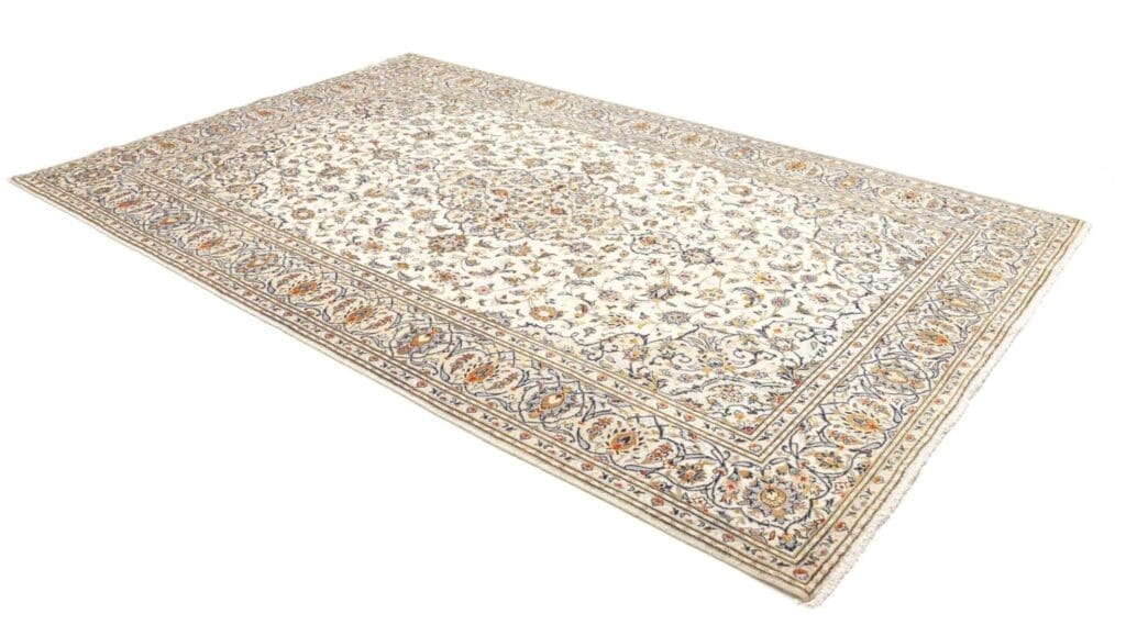 kashan-teppich-200-x-315-cm-florale-muster-handgeknupft-perserteppich-2 Kashan Persian Rug 200 × 315 cm, Wool, hand-knotted – view 3