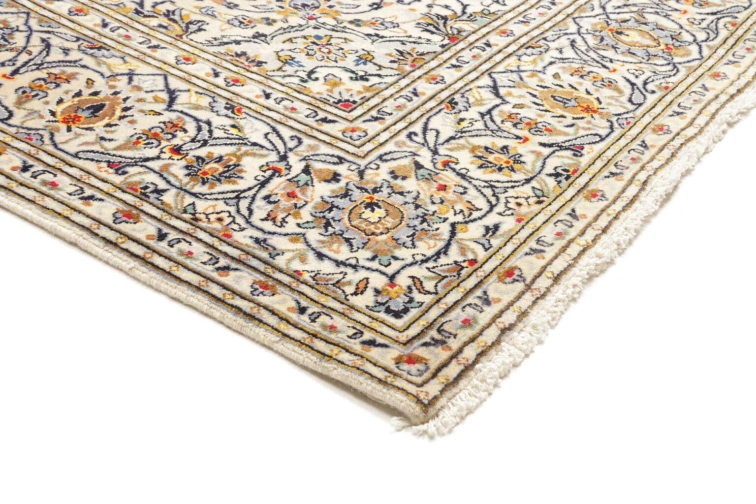 kashan-teppich-200-x-315-cm-florale-muster-handgeknupft-perserteppich-4 Kashan Persian Rug 200 × 315 cm, Wool, hand-knotted – view 5