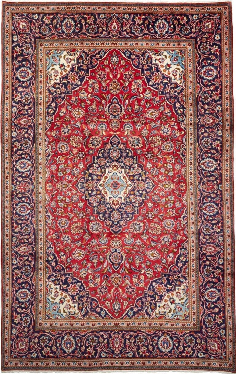 Kashan Persian Rug — hand-knotted, 200 × 304 cm, Wool