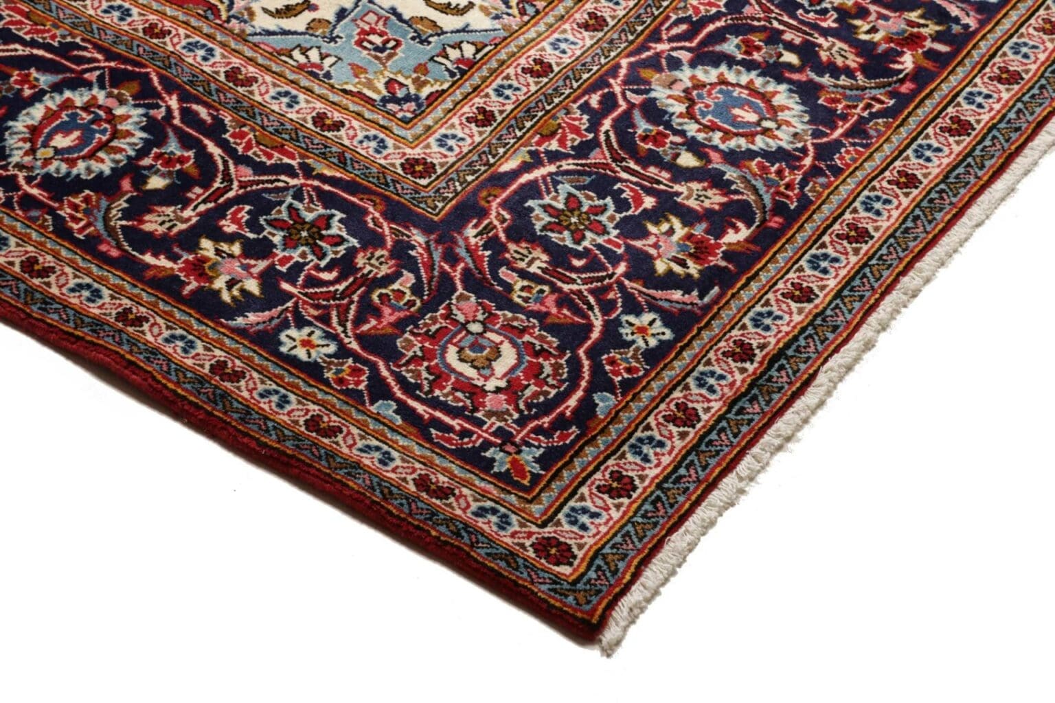 kashan-teppich-203x315-cm-handgeknupft-schurwolle-perserteppich-4 Kashan Persian Rug — hand-knotted, Wool – view 5