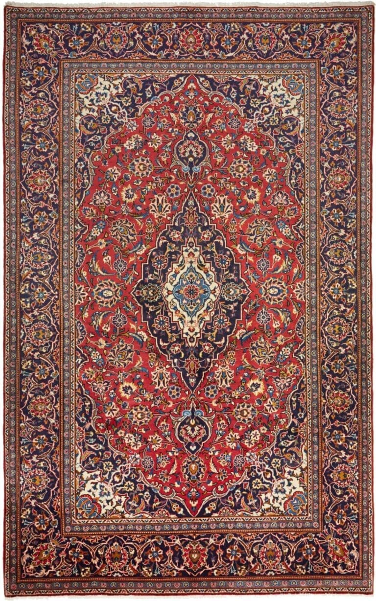 Kashan Persian Rug 199 × 313 cm, Wool, hand-knotted