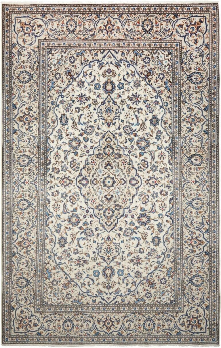 Kashan Persian Rug — hand-knotted, 198 × 302 cm, Wool