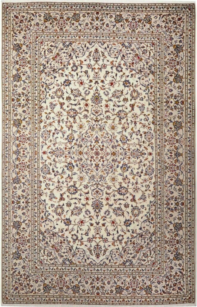 Kashan Persian Rug — hand-knotted, 198 × 305 cm, Wool