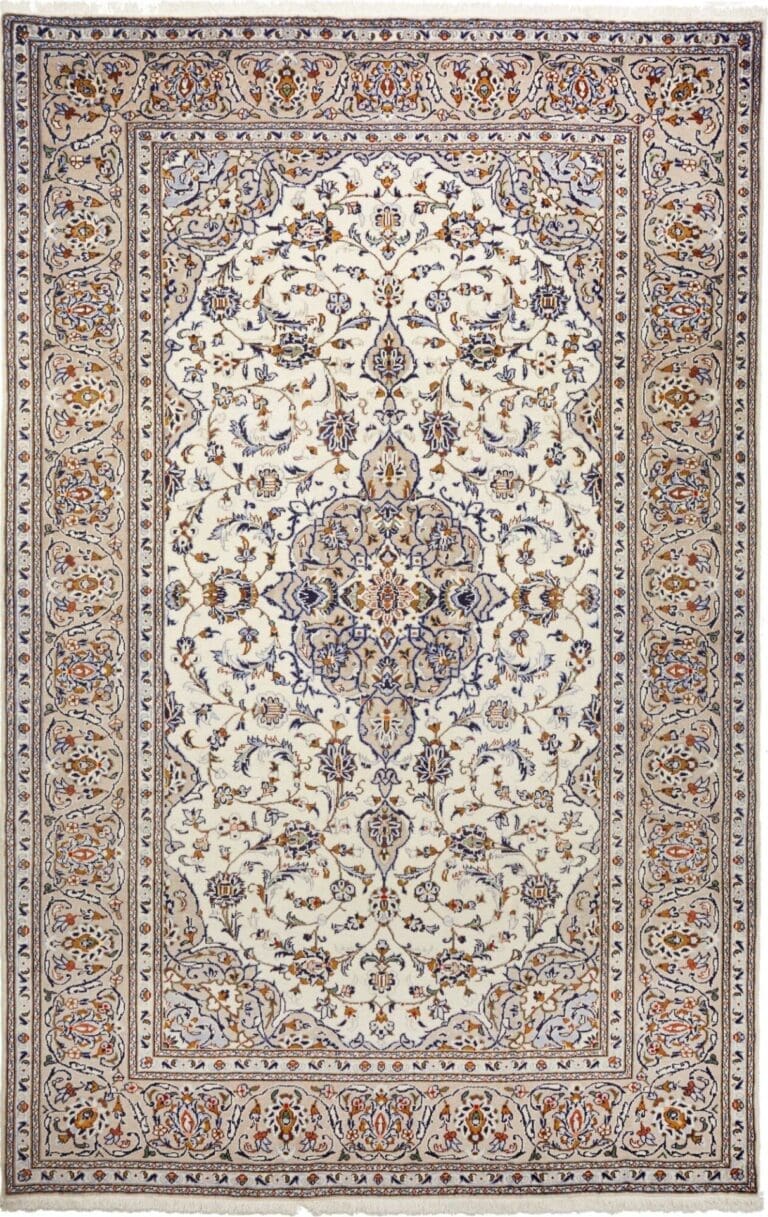 Kashan Persian Rug — hand-knotted, 206 × 320 cm, Wool