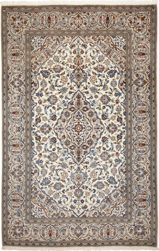 Kashan Persian Rug — hand-knotted, 200 × 304 cm, Wool