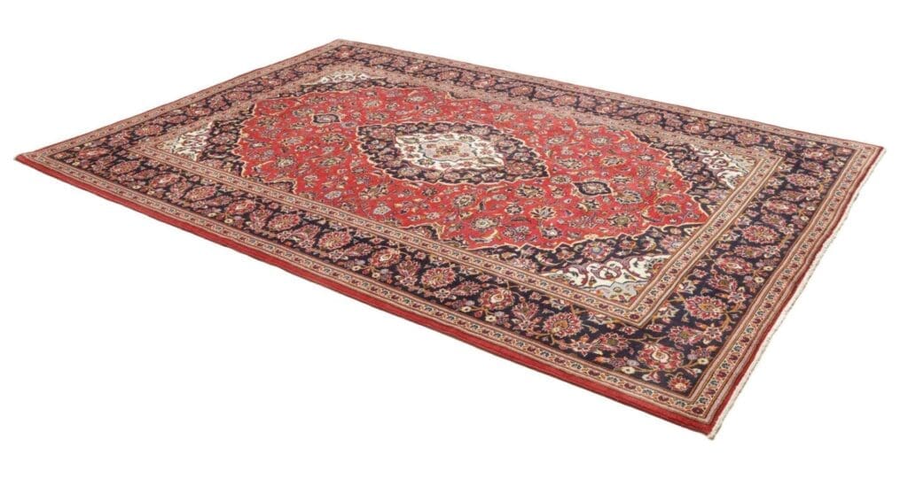 kashan-teppich-208-x-300cm-schurwolle-handgeknupft-perserteppich-2 Hand-Knotted Wool Kashan Persian Rug, 208 × 300 cm – view 3