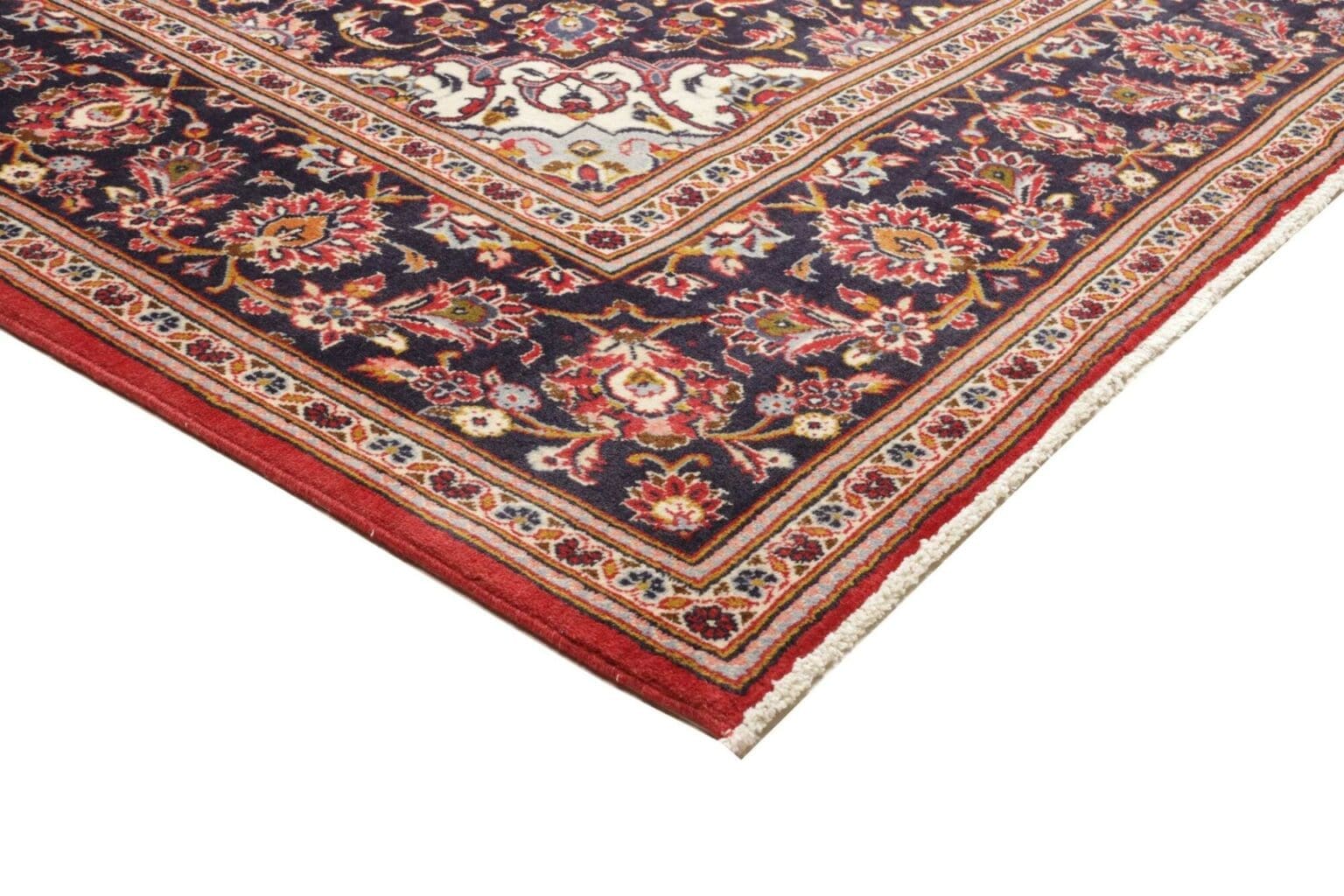 kashan-teppich-208-x-300cm-schurwolle-handgeknupft-perserteppich-4 Hand-Knotted Wool Kashan Persian Rug, 208 × 300 cm – view 5