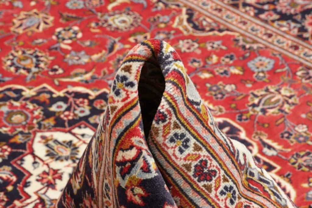 kashan-teppich-208-x-300cm-schurwolle-handgeknupft-perserteppich-8 Hand-Knotted Wool Kashan Persian Rug, 208 × 300 cm – view 9