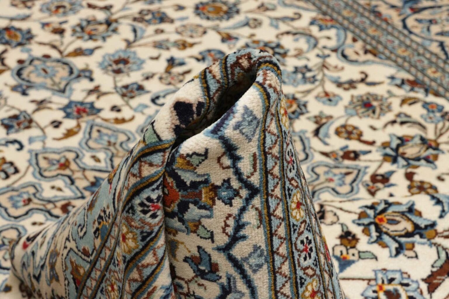 kashan-teppich-200-x-308-cm-handgeknupft-perserteppich-8 Kashan Persian Rug 200 × 308 cm, Wool, hand-knotted – view 9
