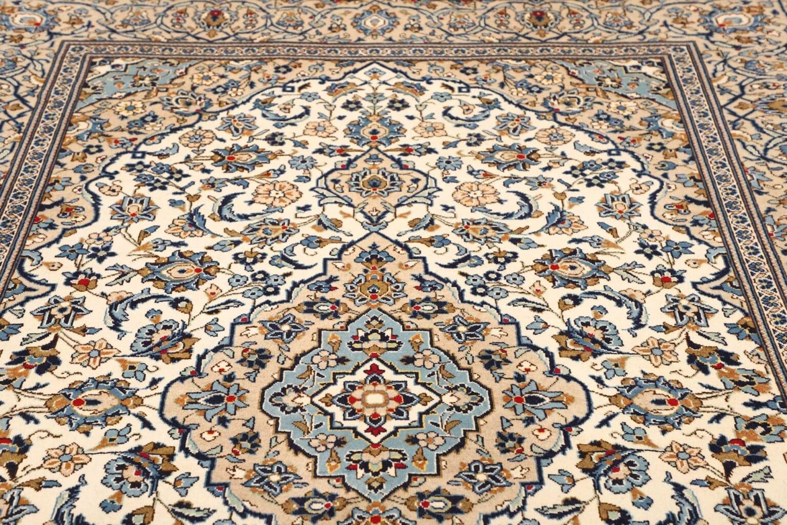 kashan-teppich-196-x-295-cm-handgeknupft-perserteppich-7 Kashan Persian Rug — hand-knotted, 196 × 295 cm, Wool – view 8
