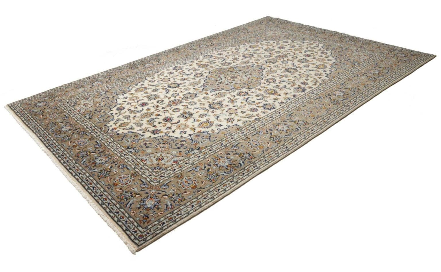 kashan-teppich-206-x-310cm-strapazierfahig-handgeknupft-perserteppich-1 Kashan Persian Rug 206 × 310 cm, Wool, hand-knotted – view 2