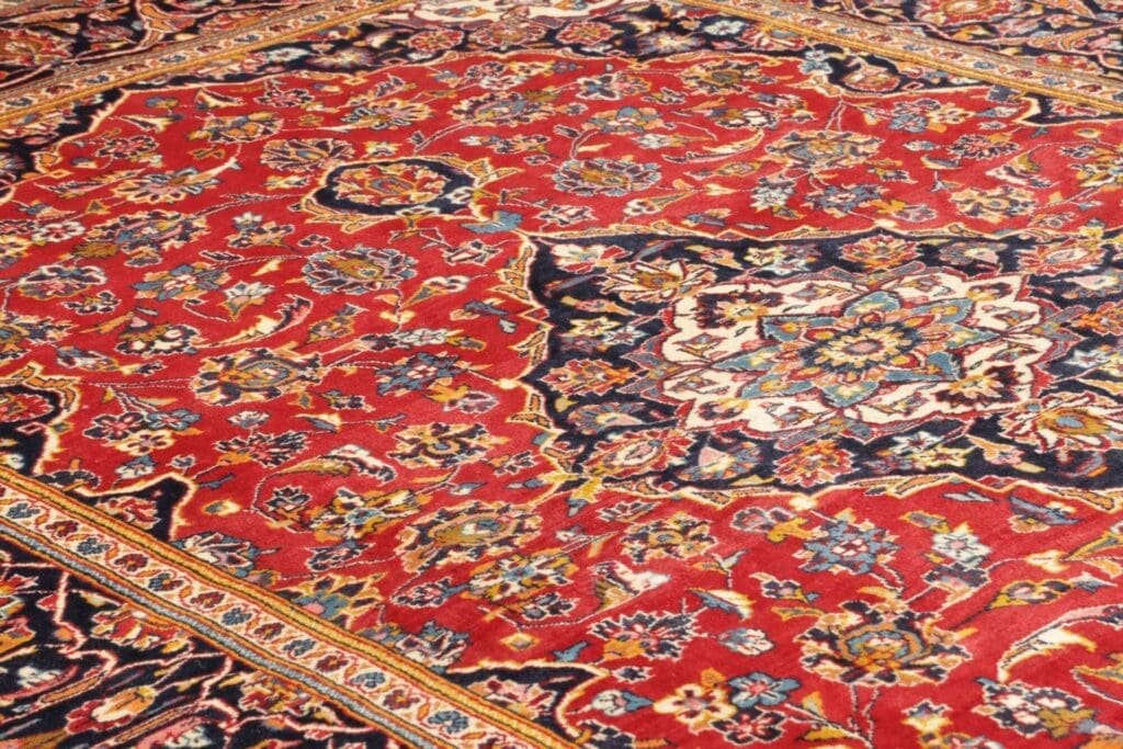kashan-teppich-200-x-300cm-handgeknupft-perserteppich-6 Hand-Knotted Wool Kashan Persian Rug, 200 × 300 cm – view 7