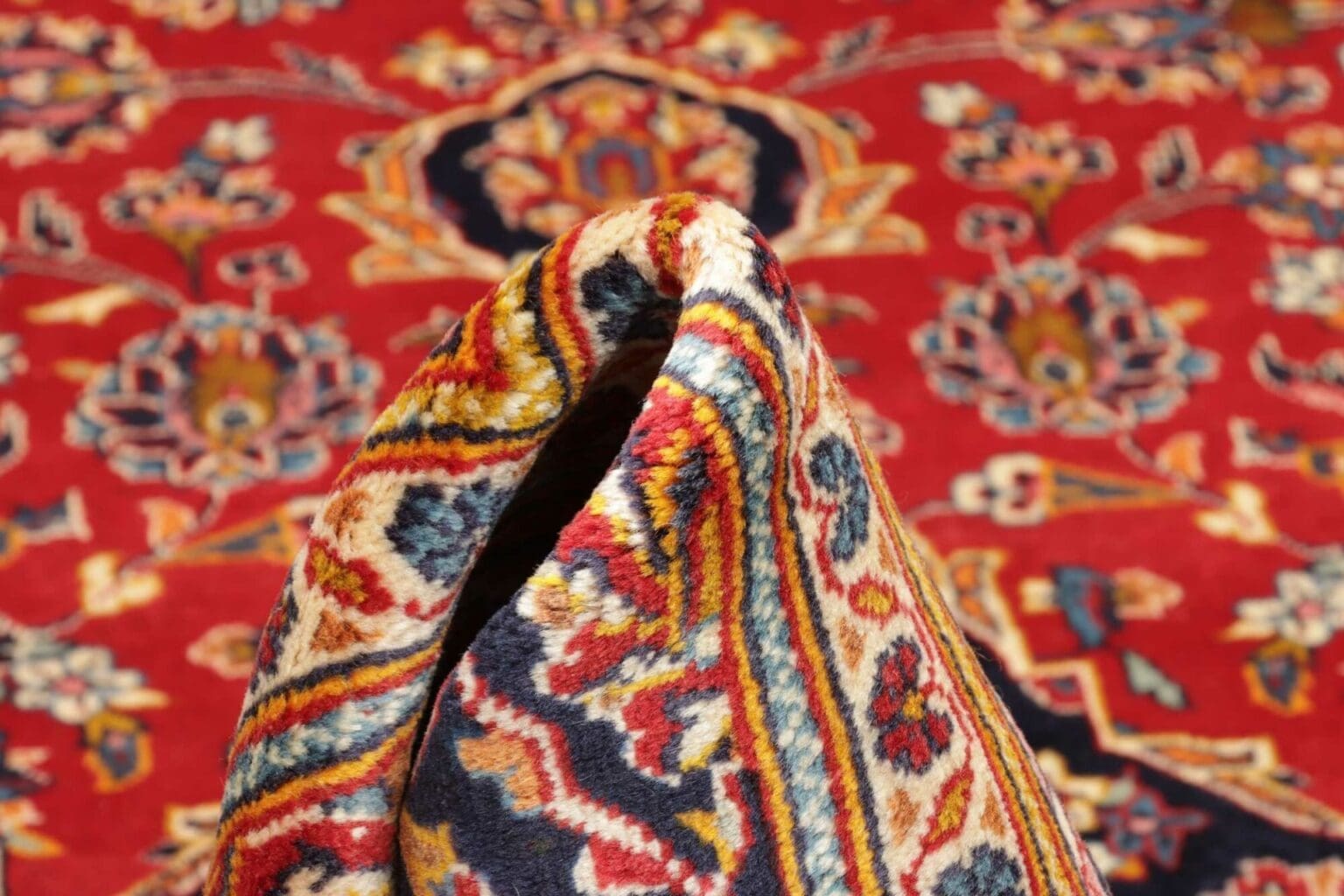 kashan-teppich-200-x-300cm-handgeknupft-perserteppich-8 Hand-Knotted Wool Kashan Persian Rug, 200 × 300 cm – view 9