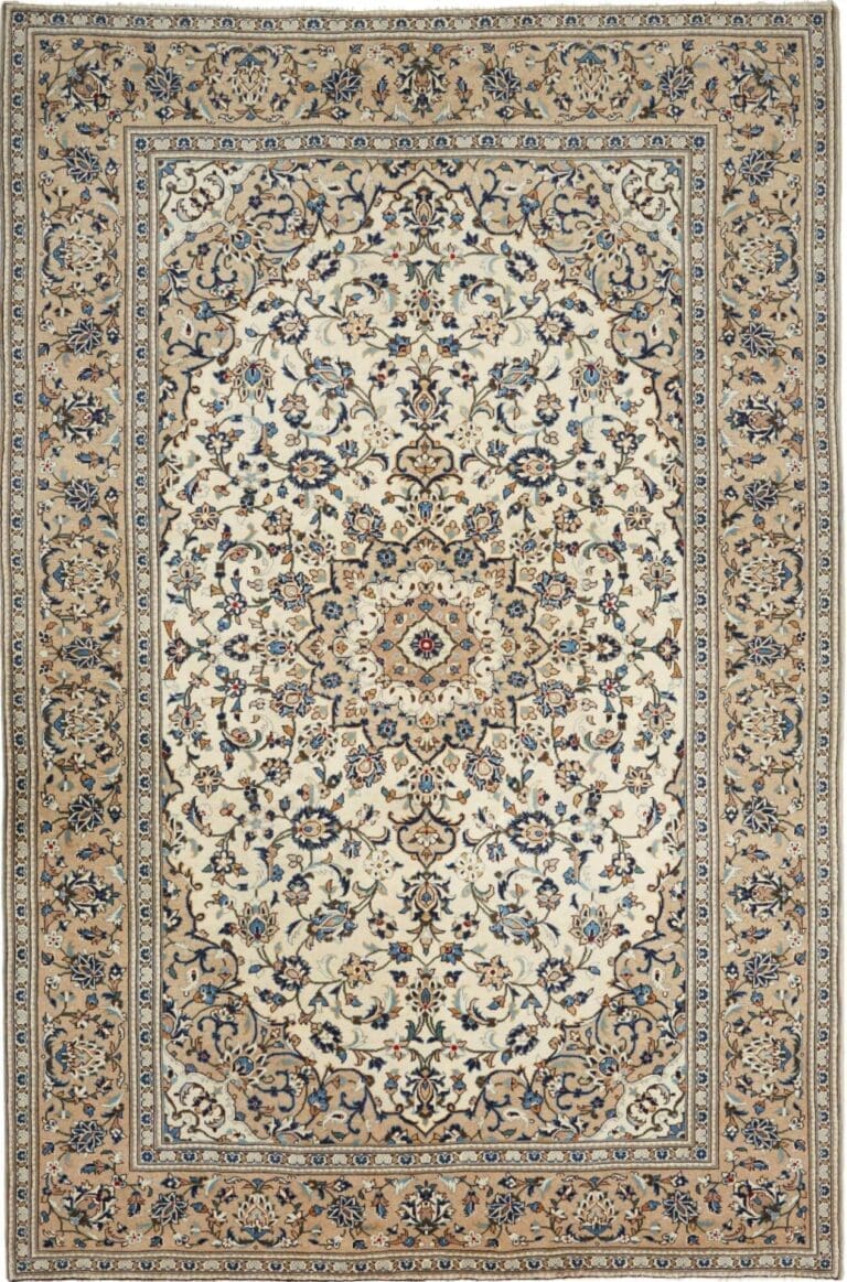 Kashan Persian Rug — hand-knotted, 201 × 306 cm, Wool