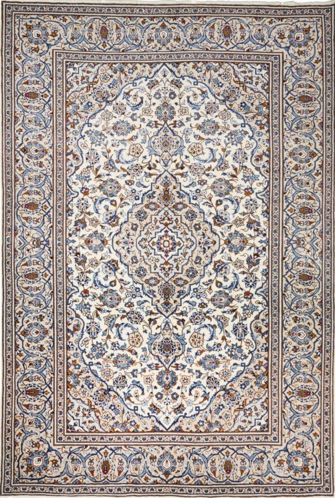 Kashan Persian Rug 199 × 293 cm, Wool, hand-knotted
