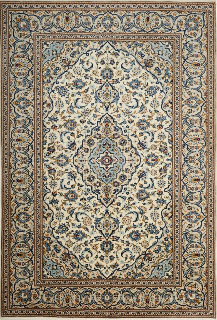 Kashan Persian Rug — hand-knotted, 203 × 304 cm, Wool