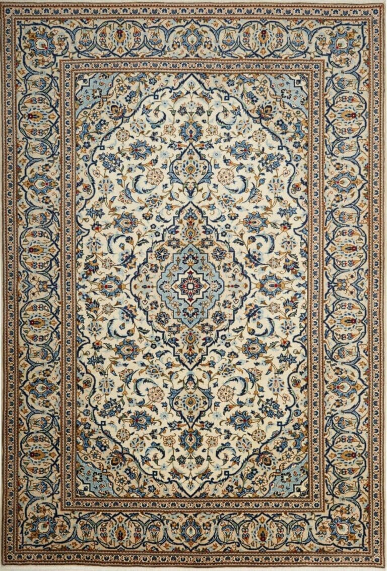 Kashan Persian Rug — hand-knotted, 203 × 304 cm, Wool
