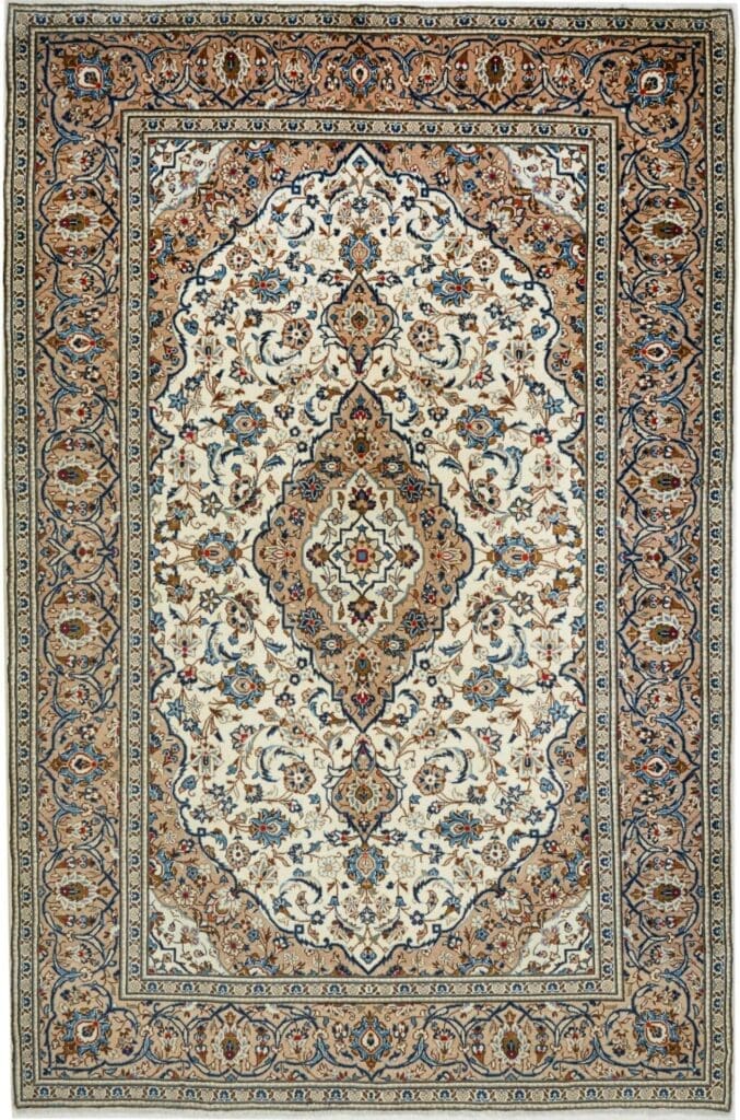 Kashan Persian Rug — hand-knotted, 203 × 308 cm, Wool
