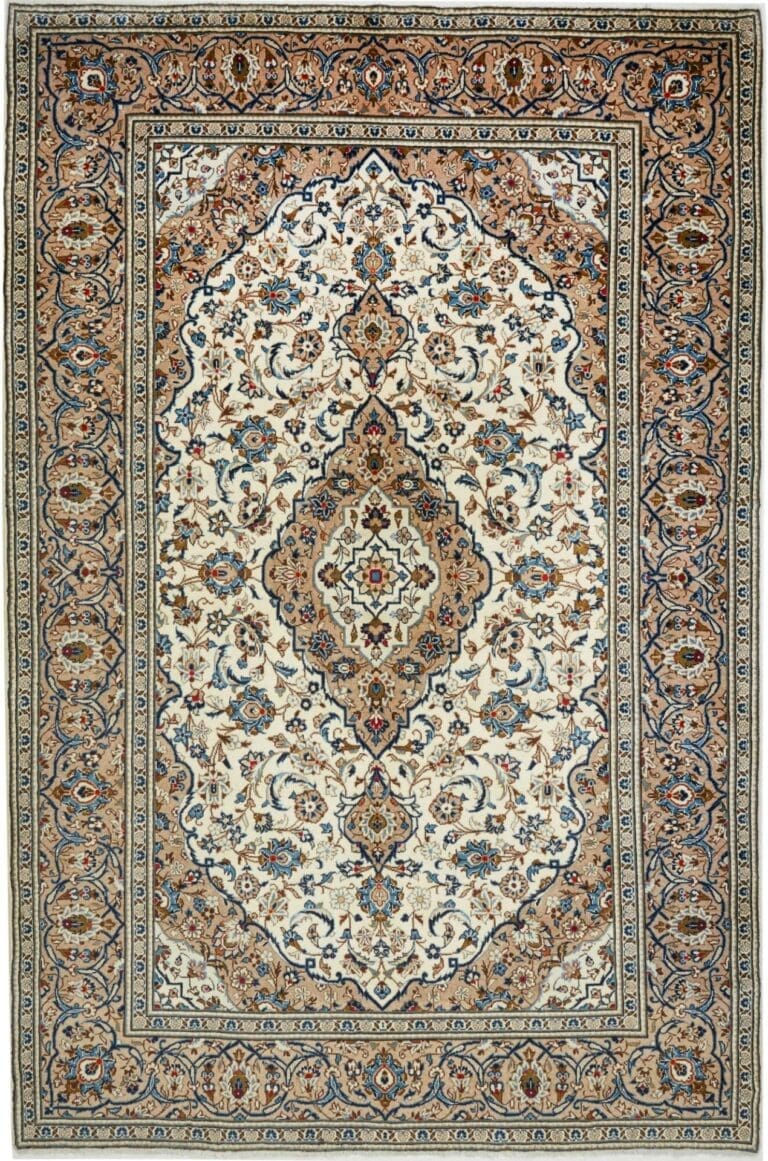 Kashan Persian Rug — hand-knotted, 203 × 308 cm, Wool