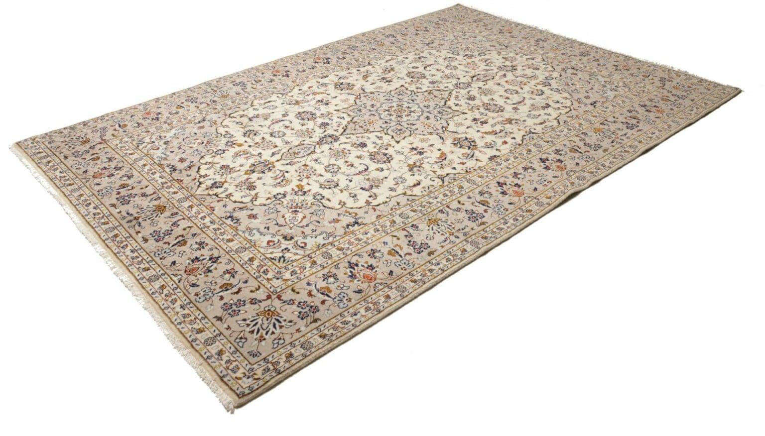 Hand-Knotted Wool Kashan Persian Rug, 199 × 292 cm – view 2