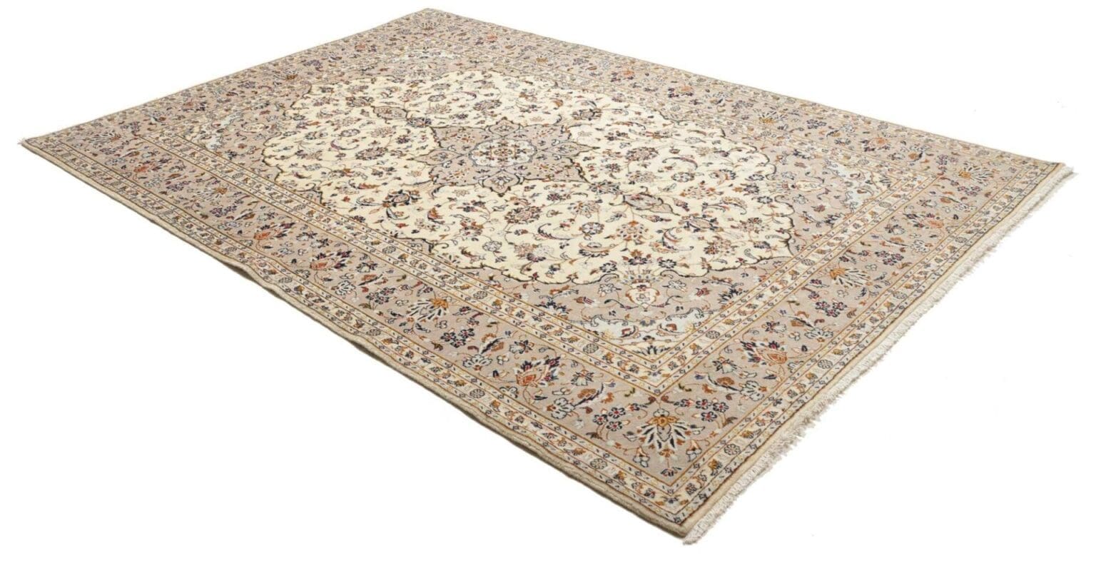 Hand-Knotted Wool Kashan Persian Rug, 199 × 292 cm – view 3