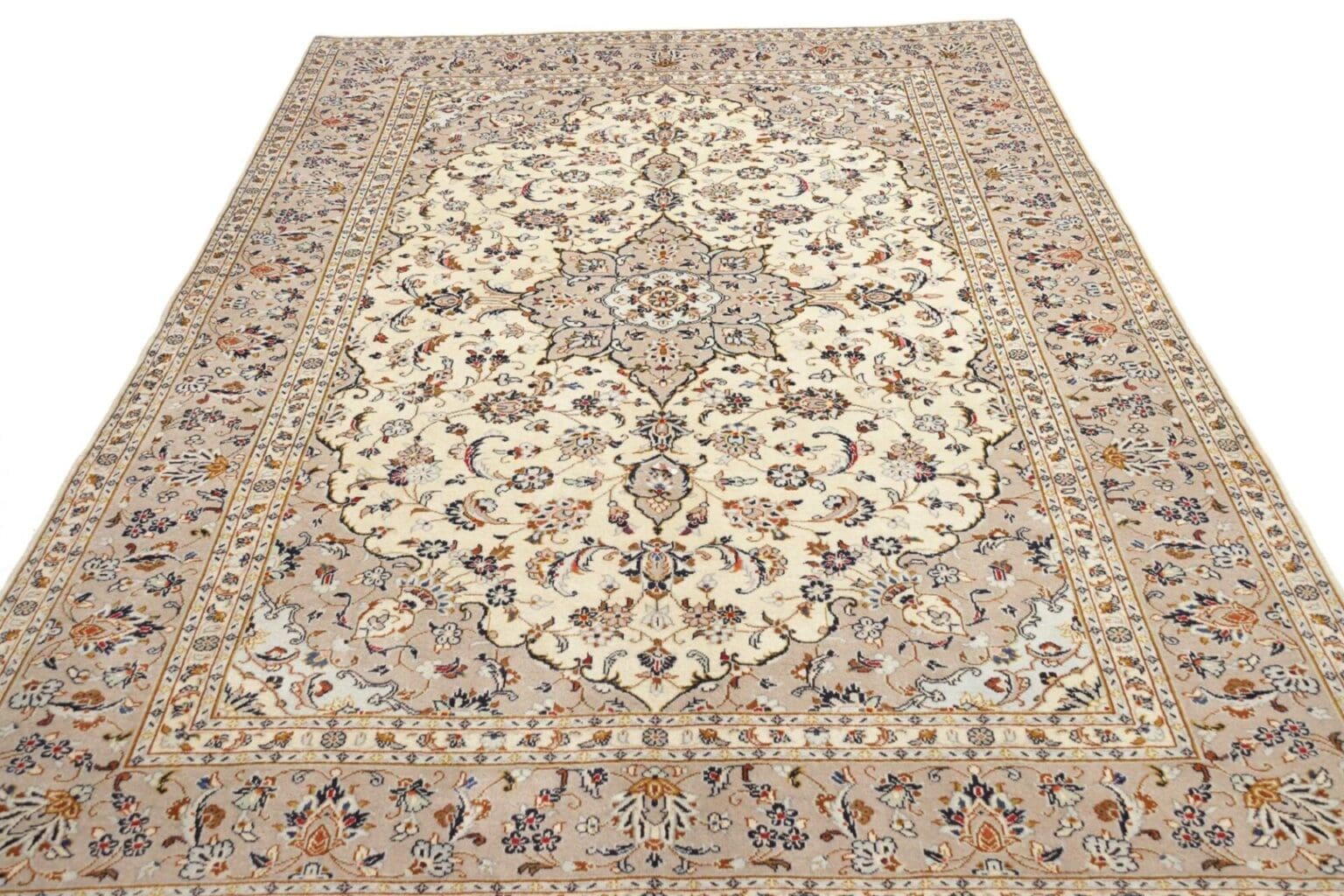 Hand-Knotted Wool Kashan Persian Rug, 199 × 292 cm – view 4