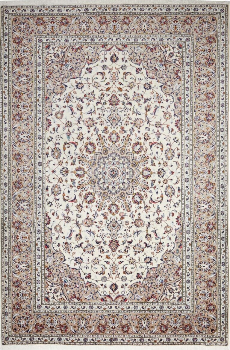 Kashan Persian Rug — hand-knotted, 203 × 295 cm, Wool