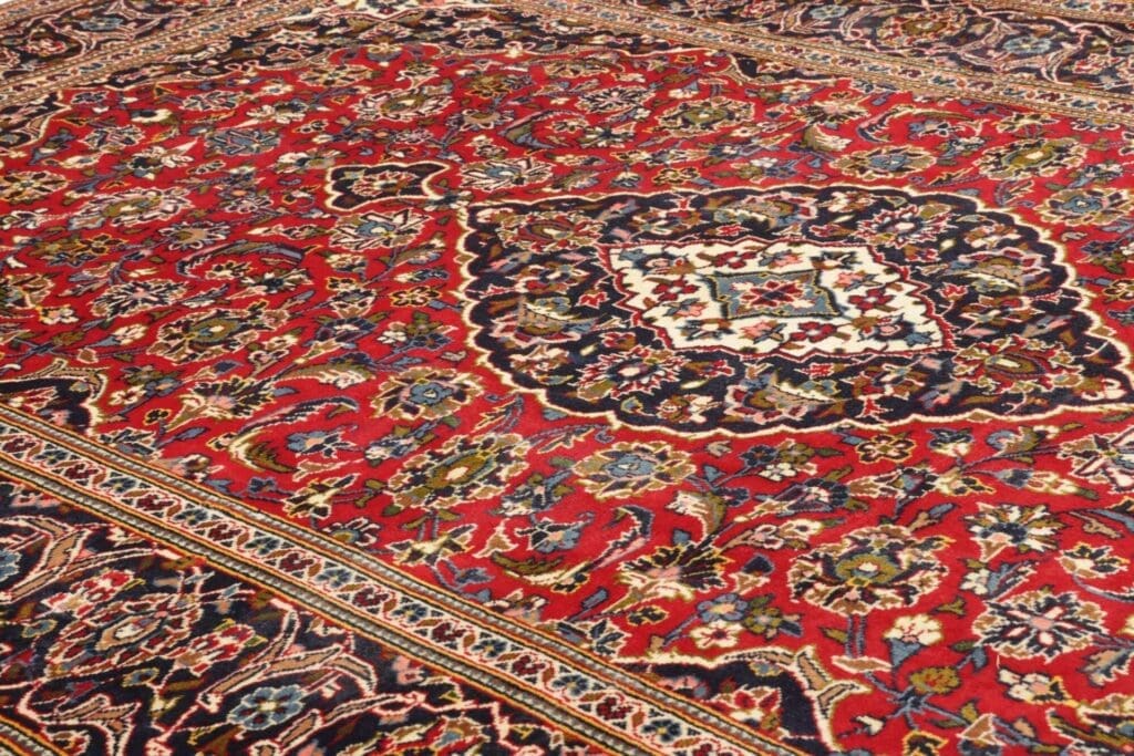 Hand-Knotted Wool Kashan Persian Rug, 208 × 304 cm – view 7