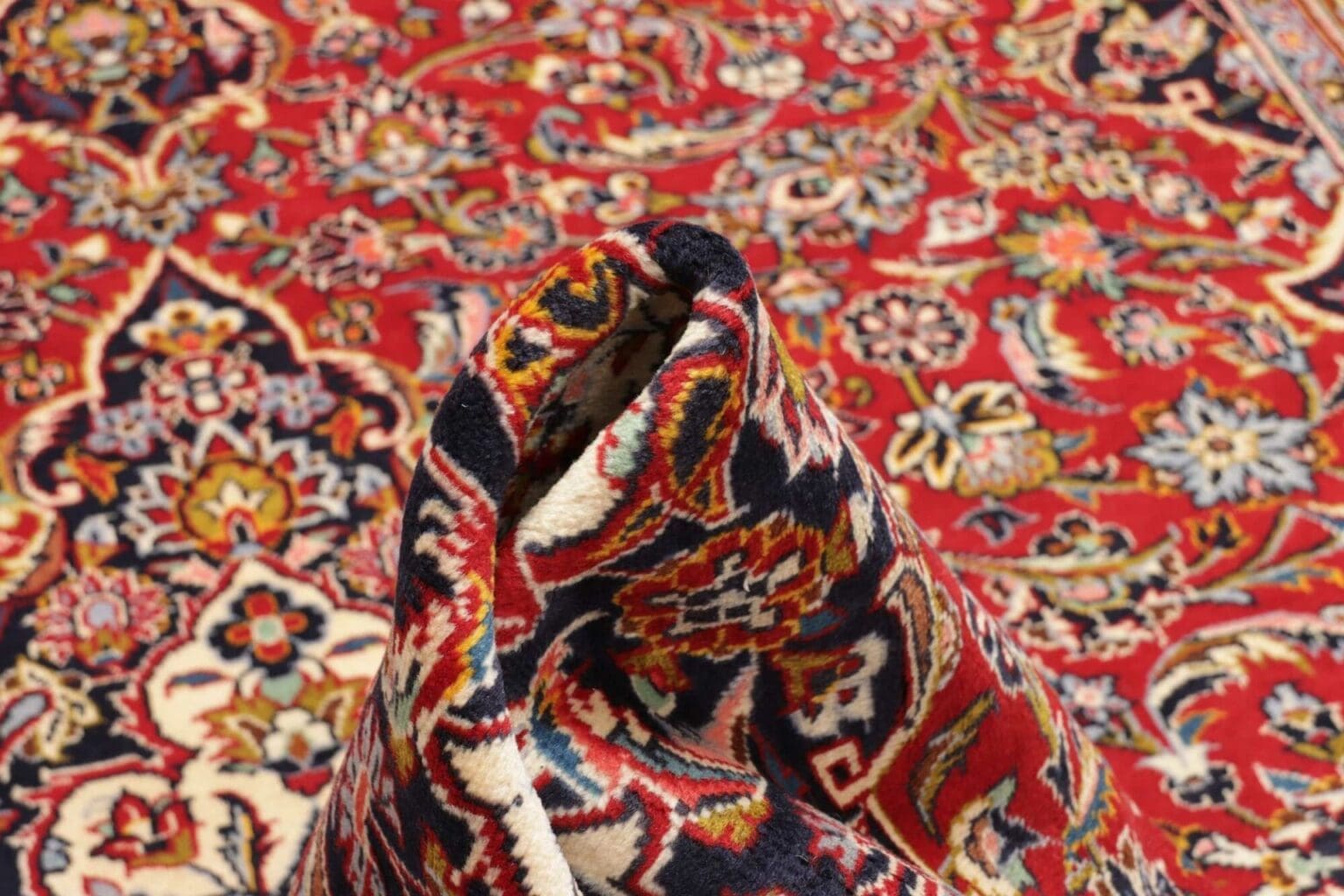 Kashan Persian Rug — hand-knotted, 218 × 308 cm, Wool – view 9