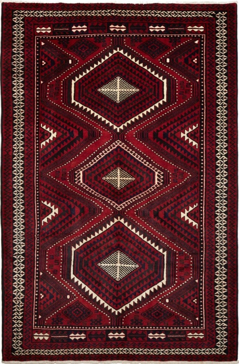 Hand-Knotted Wool Loribaft Persian Rug, 215 × 318 cm