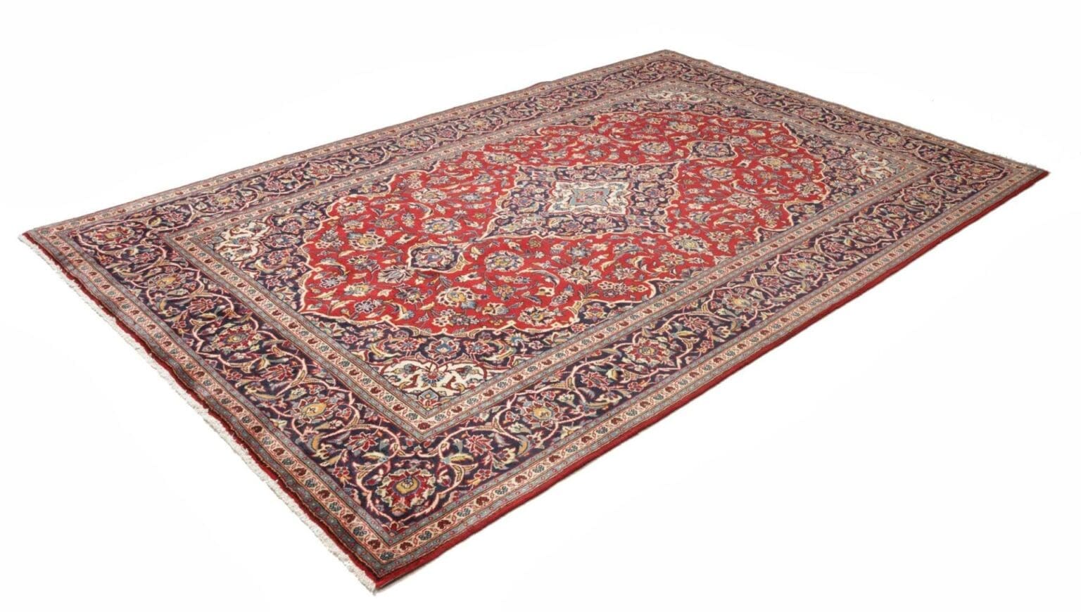 Hand-Knotted Wool Kashan Persian Rug, 197 × 310 cm – view 2