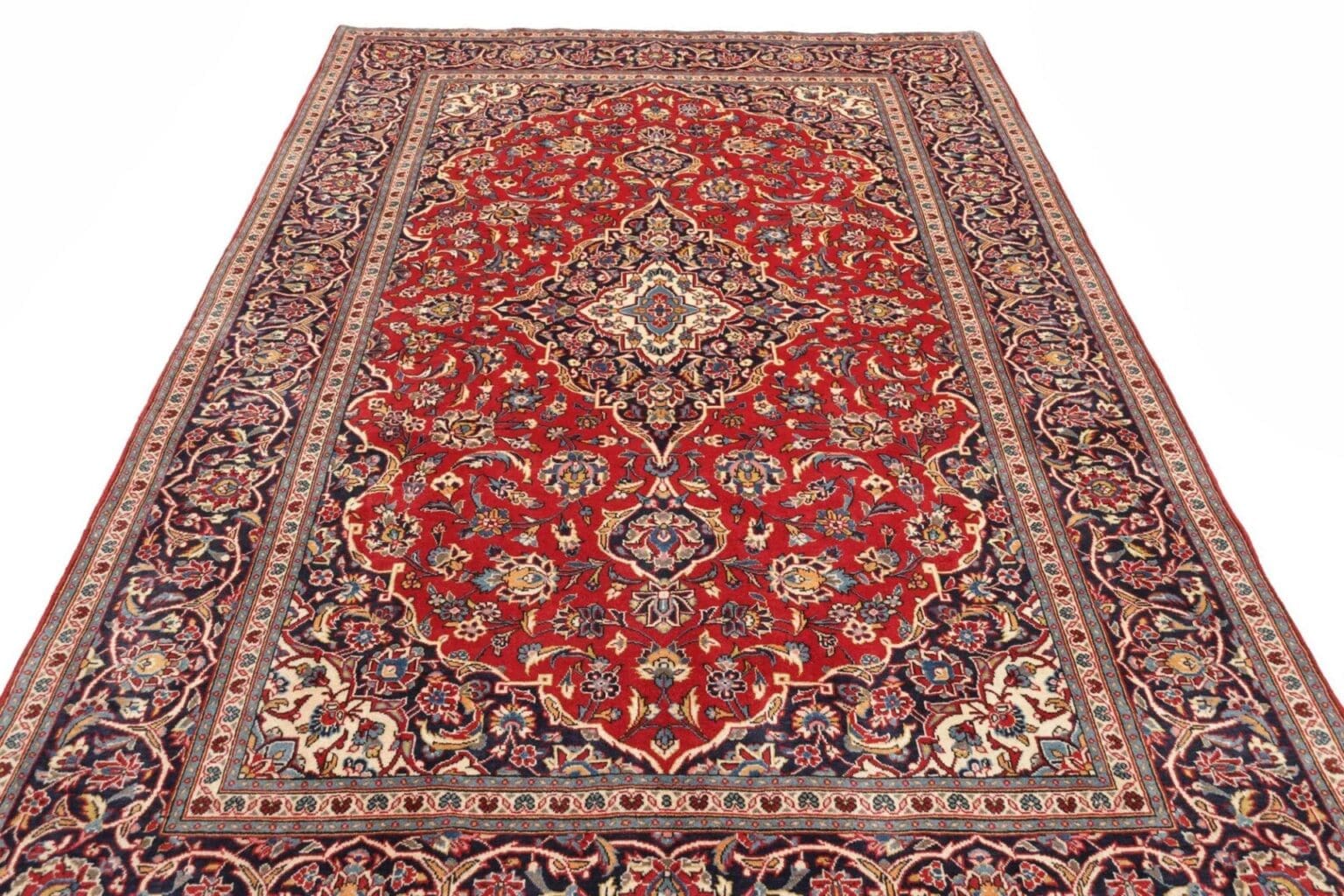 Hand-Knotted Wool Kashan Persian Rug, 197 × 310 cm – view 4