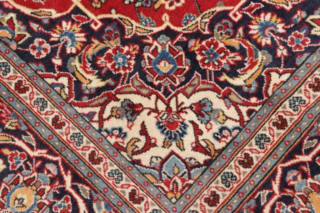 Hand-Knotted Wool Kashan Persian Rug, 197 × 310 cm – view 6