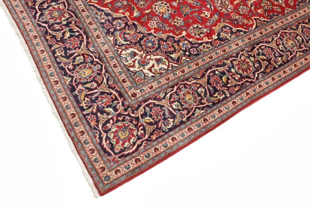Hand-Knotted Wool Kashan Persian Rug, 197 × 310 cm – view 10
