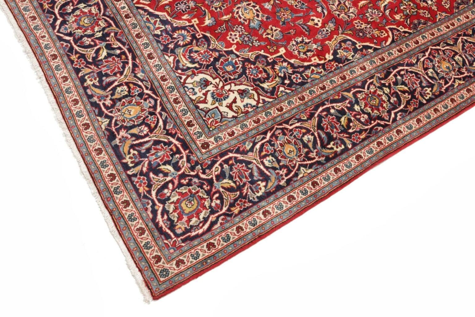 Hand-Knotted Wool Kashan Persian Rug, 197 × 310 cm – view 10