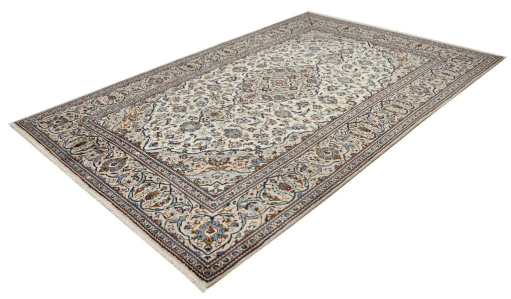 kashan-teppich-203-x-305cm-handgeknupft-perserteppich-wolle-1 Hand-Knotted Wool Kashan Persian Rug, 203 × 305 cm – view 2