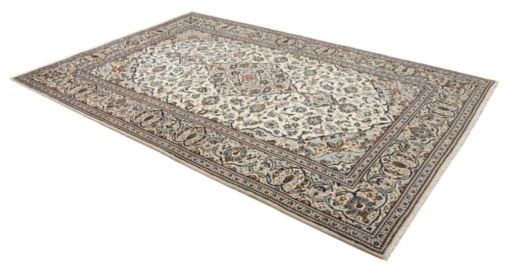 kashan-teppich-203-x-305cm-handgeknupft-perserteppich-wolle-2 Hand-Knotted Wool Kashan Persian Rug, 203 × 305 cm – view 3