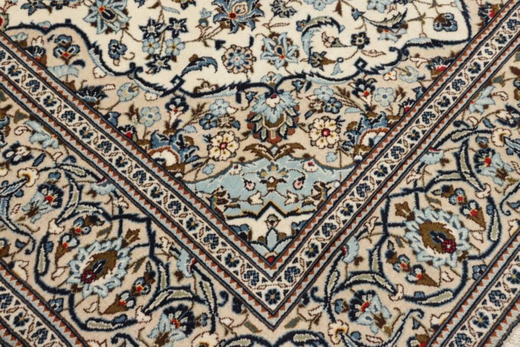 kashan-teppich-203-x-305cm-handgeknupft-perserteppich-wolle-5 Hand-Knotted Wool Kashan Persian Rug, 203 × 305 cm – view 6