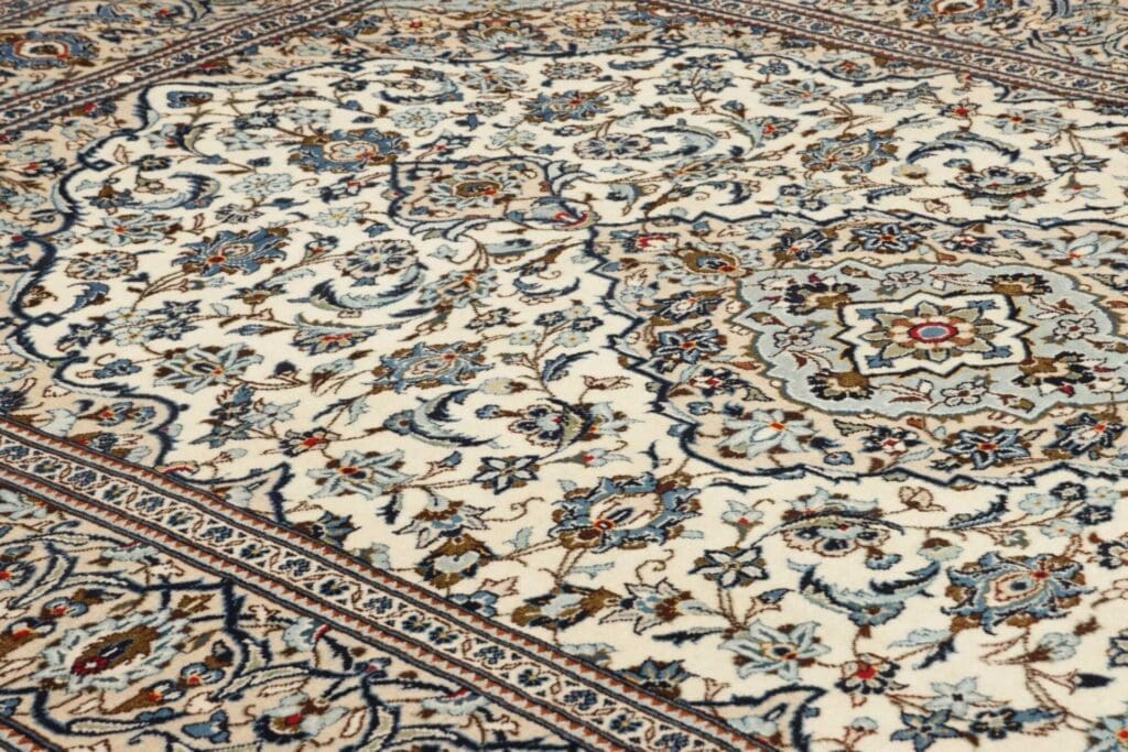 kashan-teppich-203-x-305cm-handgeknupft-perserteppich-wolle-6 Hand-Knotted Wool Kashan Persian Rug, 203 × 305 cm – view 7